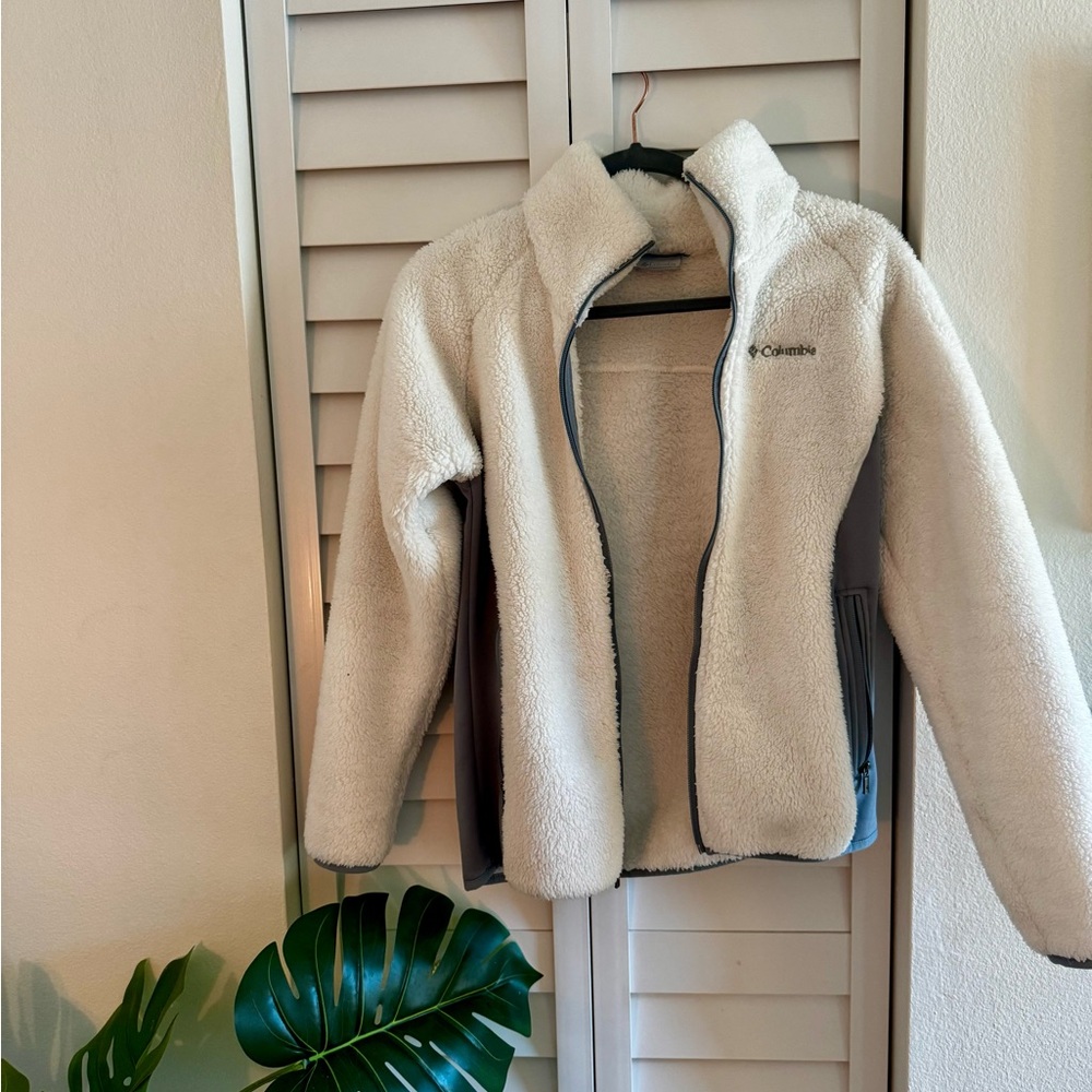 Columbia Womens Fast Beauty Plush Super Soft Full Zip Jacket size medium